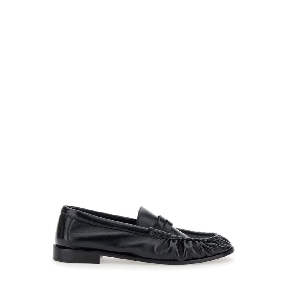 Saint Laurent Men Black Loafers With Cassandre In Leather Man - Picture 1 of 4